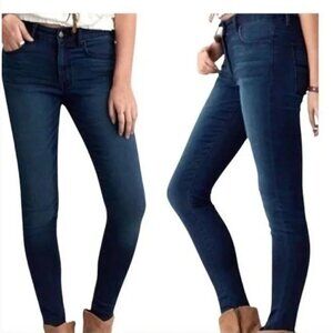 AMERICAN EAGLE Super Stretch Hi-Rise Skinny Dark Wash High Waisted Skinny Jeans